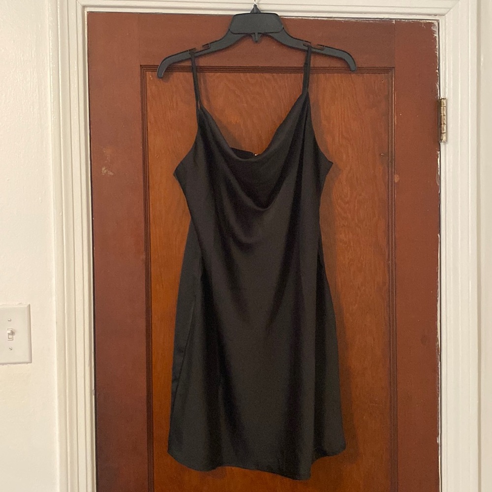 Urban outfitters cowl neck slip party dress. NWT. Black, XL